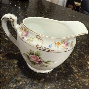 Noritaki Bone China Rose sugar bowl antique